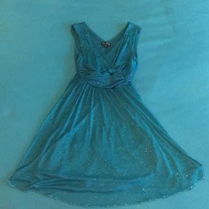 NEVER WORN Blue Sparkle Party Dress